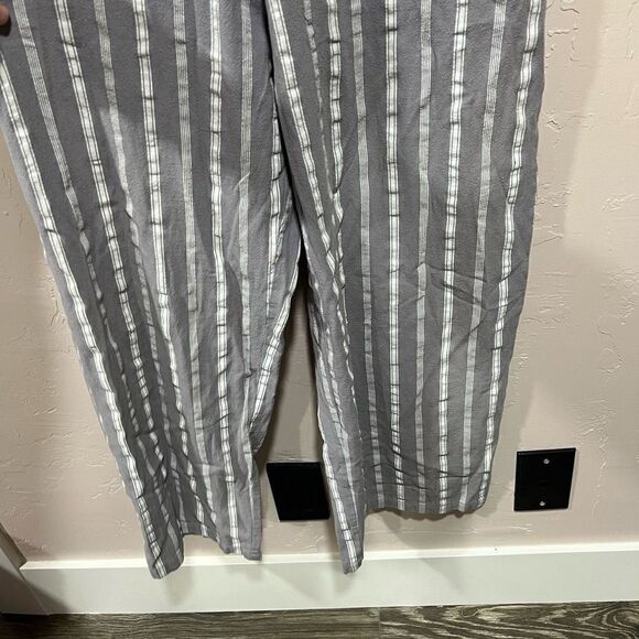 Grey Striped Jumpsuit- Medium - Picture 4 of 9